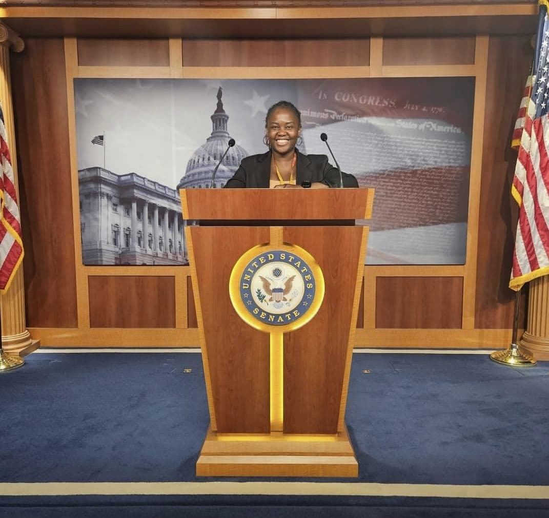 Tayo Ojewunmi-Ojo during a public affairs media visit in Washington