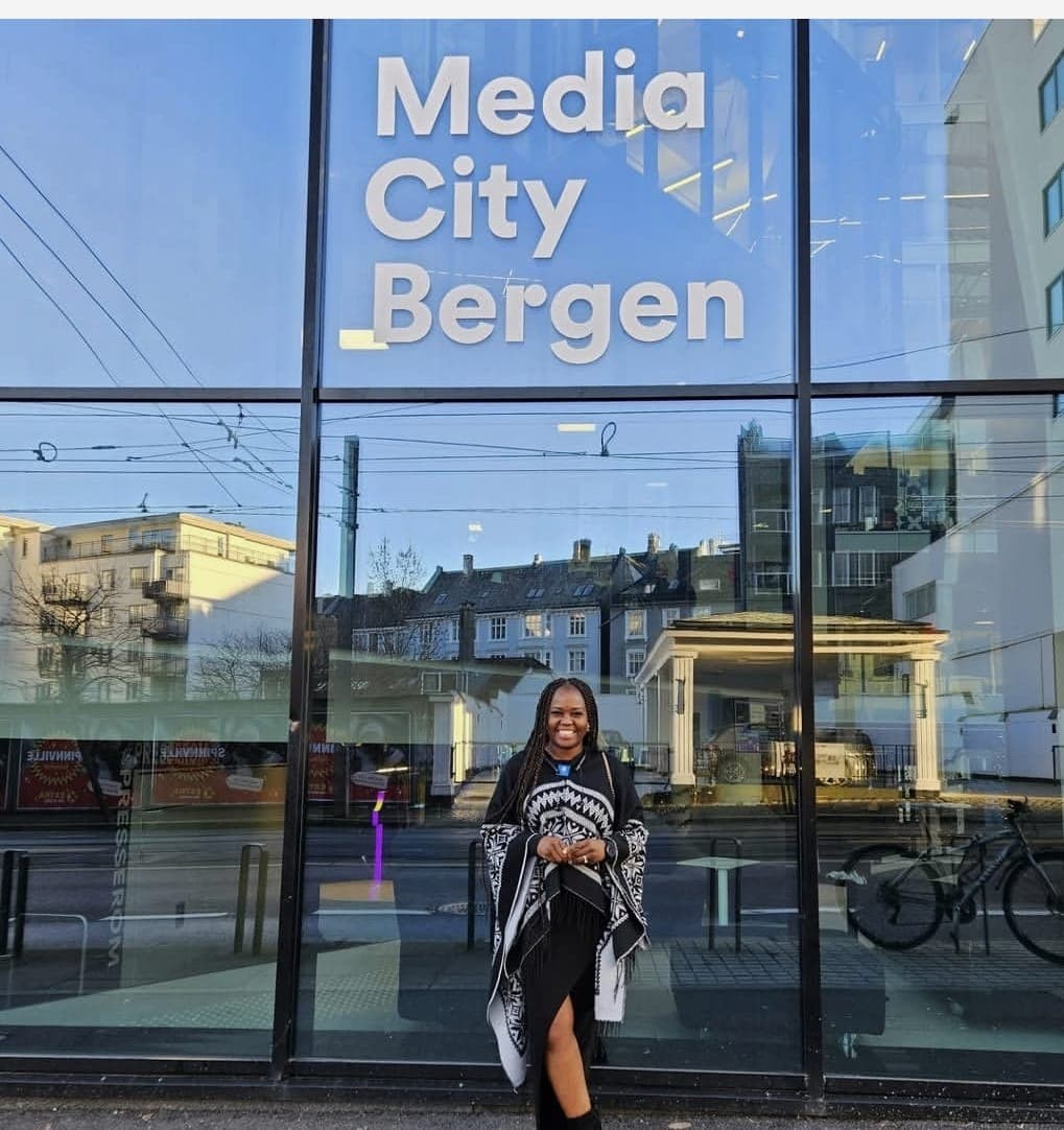 Tayo Ojewunmi-Ojo during an international journalism visit in Bergen
